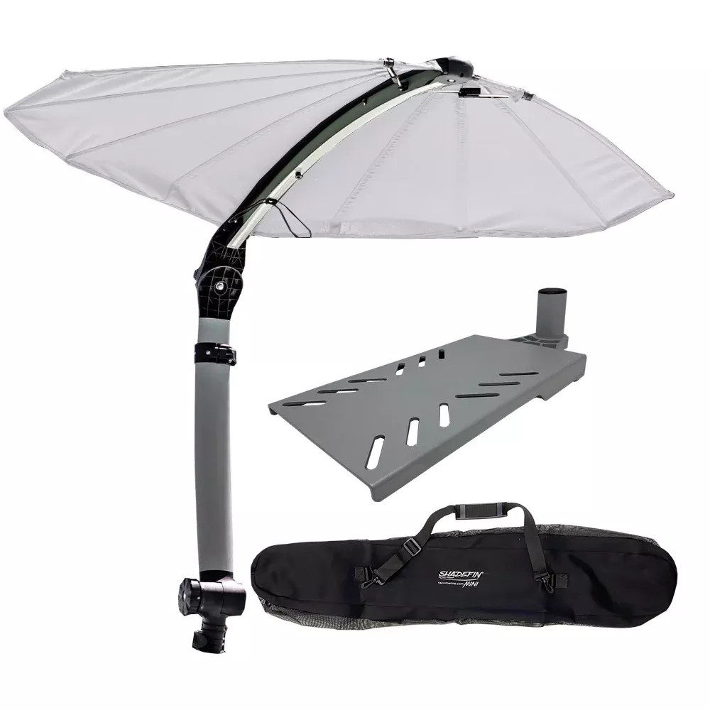 taco-shadefin-mini-w-white-fabric-bag-amp-swivel-seat-mount-kit TACO ShadeFin Mini w/White Fabric - Bag & Swivel Seat Mount Kit