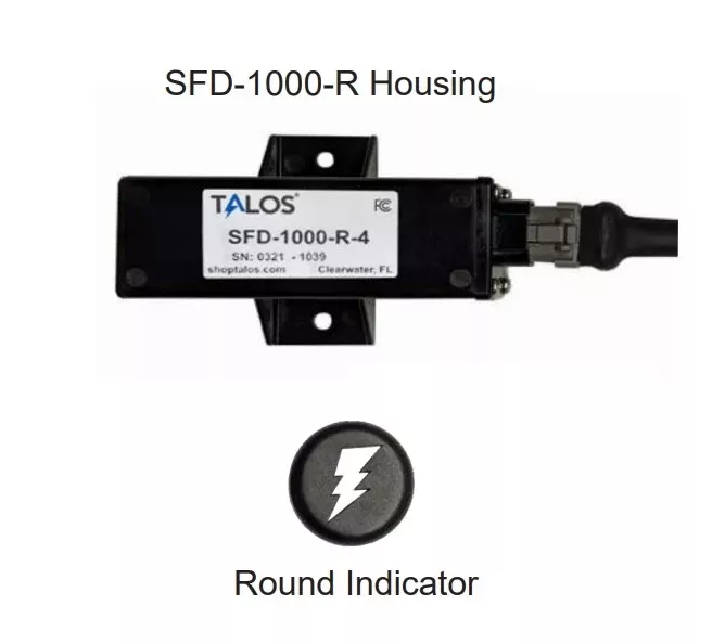 talos-sfd1000r-black-round-flush-mount-lightning-detector-with-20ft-cable Talos SFD1000R Black Round Flush Mount Lightning Detector with 20ft Cable