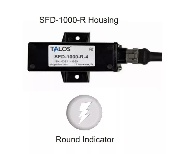 talos-sfd1000r-white-round-flush-mount-lightning-detector-with-3ft-cable Talos SFD1000R White Round Flush Mount Lightning Detector with 3ft Cable