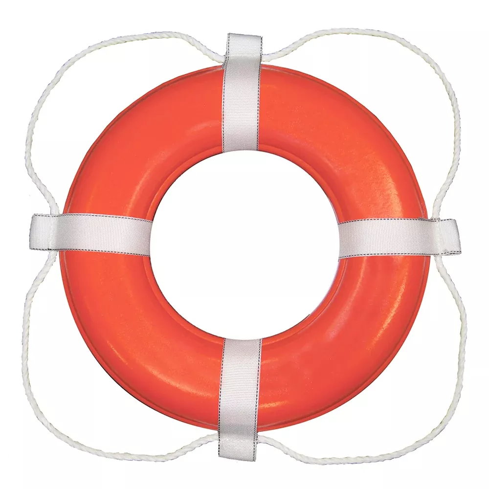 taylor-made-foam-ring-buoy-20-quot-orange-w-white-grab-line Taylor Made Foam Ring Buoy - 20" - Orange w/White Grab Line