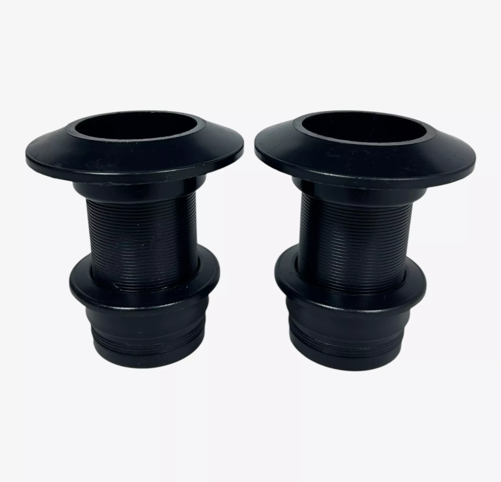 TH Marine Boat Scupper Thru Hull Fitting 2 3/8'' x 1 5/8'' - 3'' Flange - 2 Pack