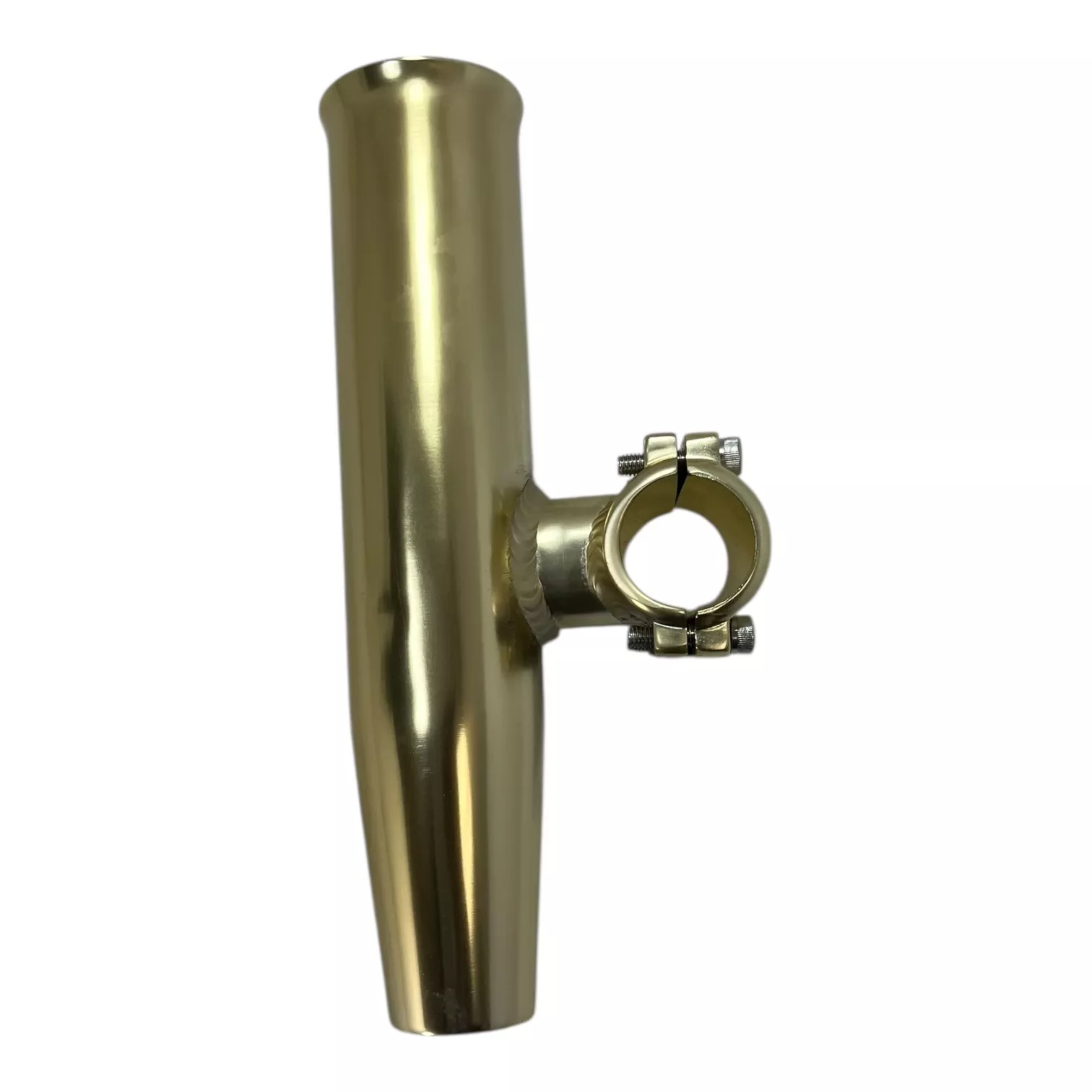 Tigress 88162-1, Aluminum Clamp-On Rod Holder 1" Horizontal (Gold)