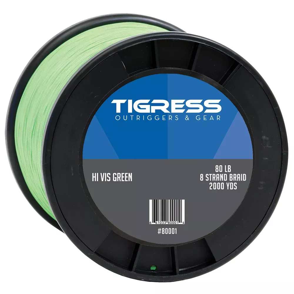 tigress-high-visibility-80lb-kite-braid-green Tigress High-Visibility 80lb Kite Braid - Green