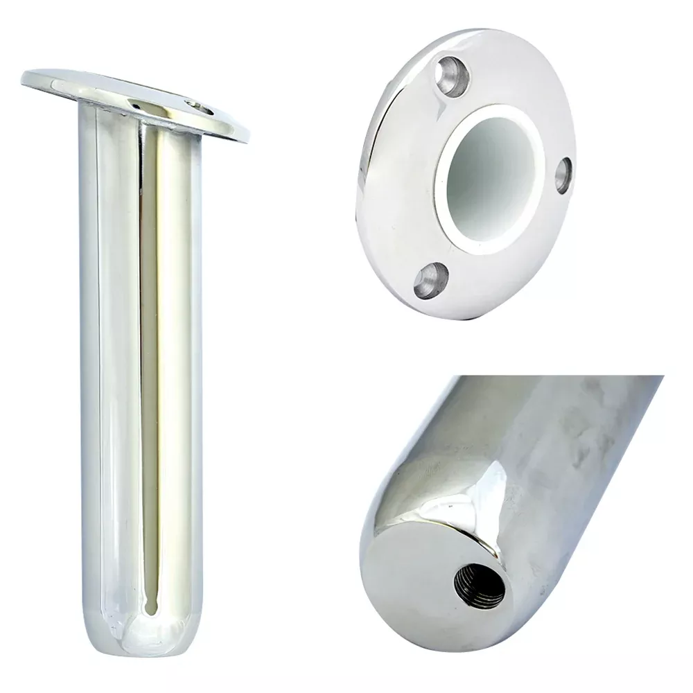 tigress-round-head-closed-base-rod-holder-15-176-9-quot Tigress Round Head Closed Base Rod Holder - 15° - 9"