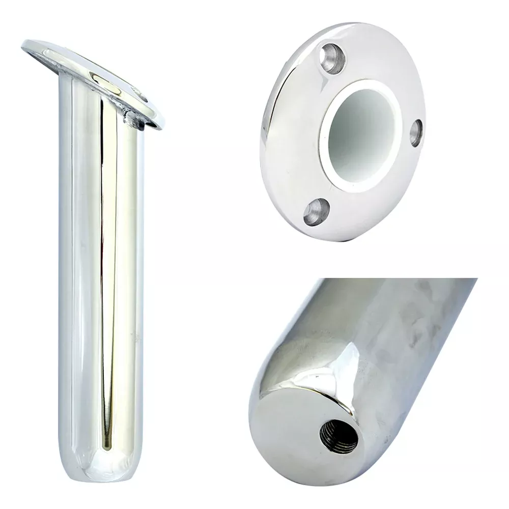 tigress-round-head-closed-base-rod-holder-30-176-9-quot Tigress Round Head Closed Base Rod Holder - 30° - 9"