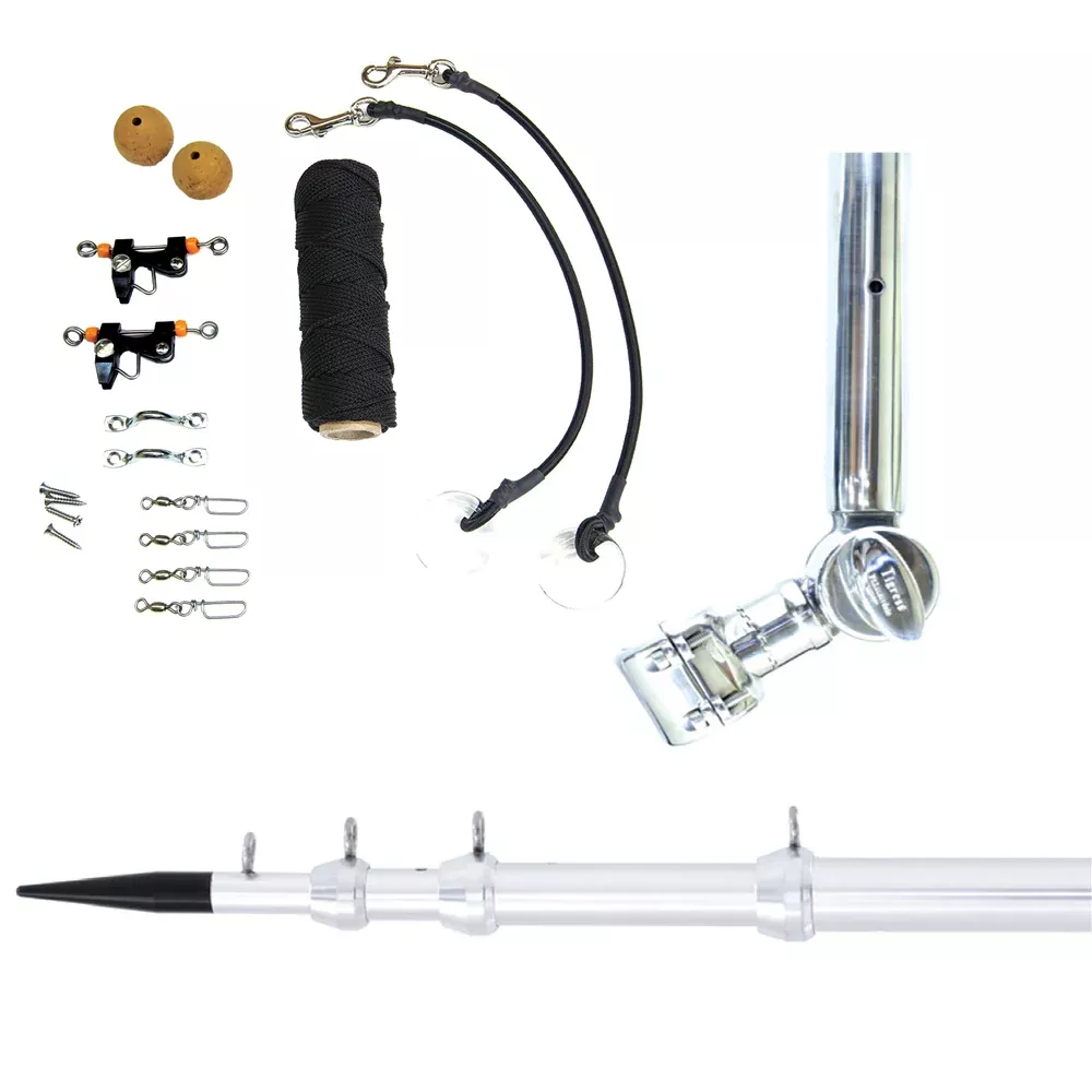 tigress-t-top-clamp-on-telescoping-system-1-1-8-quot-silver Tigress T-Top Clamp-On Telescoping System - 1-1/8" - Silver