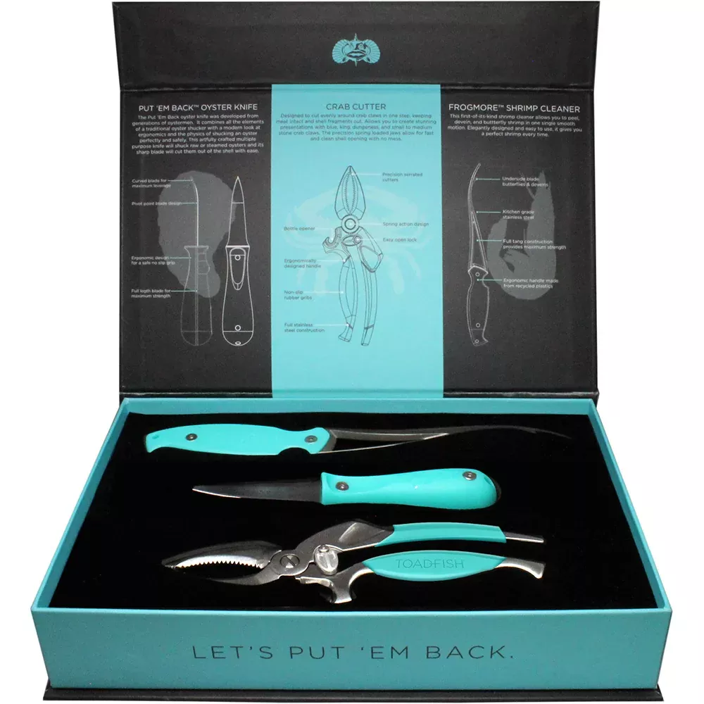 toadfish-coastal-kitchen-collection-oyster-knife-shrimp-cleaner-amp-crab-cutter Toadfish Coastal Kitchen Collection - Oyster Knife, Shrimp Cleaner & Crab Cutter