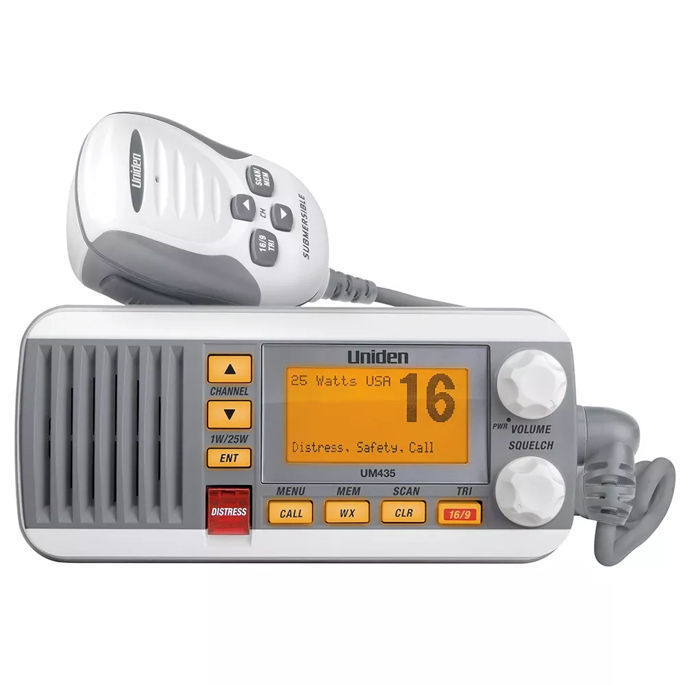 uniden-um435-fixed-mount-vhf-radio-white Uniden UM435 Fixed Mount VHF Radio - White