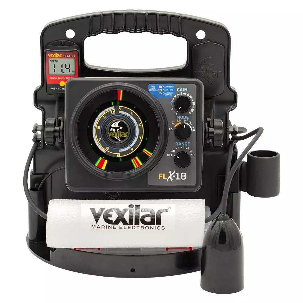 vexilar-flx-18-pro-pack-ii-fishing-system-w-12-degree-ice-ducer-amp-dd-100 Vexilar FLX-18 Pro Pack II Fishing System w/12 Degree Ice-Ducer & DD-100