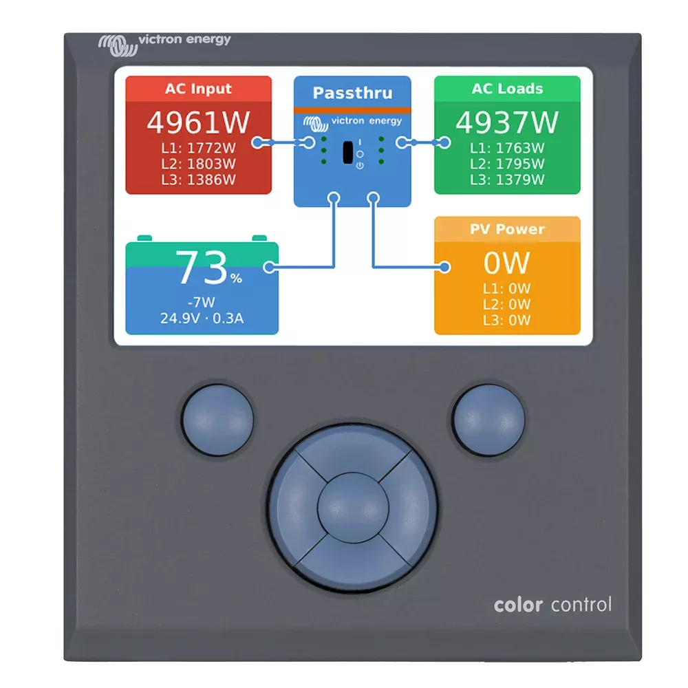 victron-color-control-gx-monitor-button-control Victron Color Control GX Monitor - Button Control
