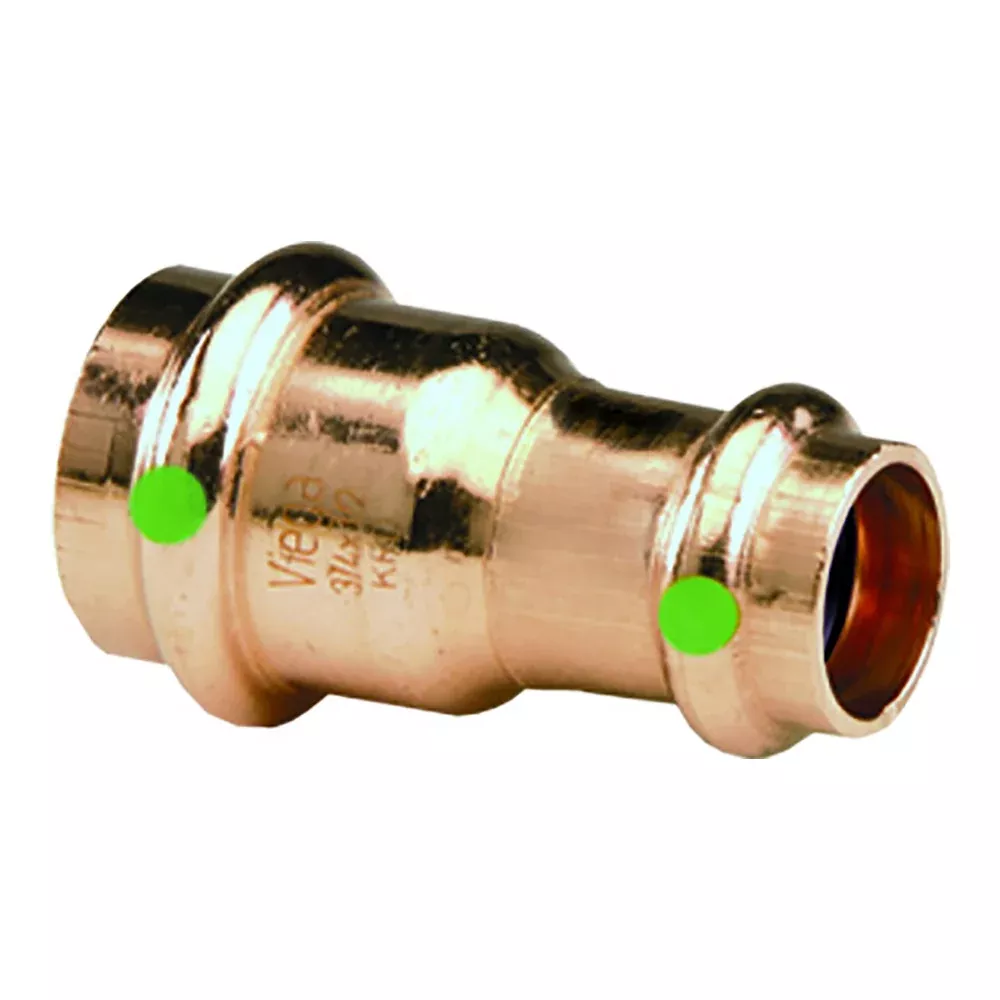 viega-propress-1-x-34-copper-reducer-double-press-connection-smart-connect-techn Viega ProPress 1 x 34 Copper Reducer Double Press Connection Smart Connect Technology 78152