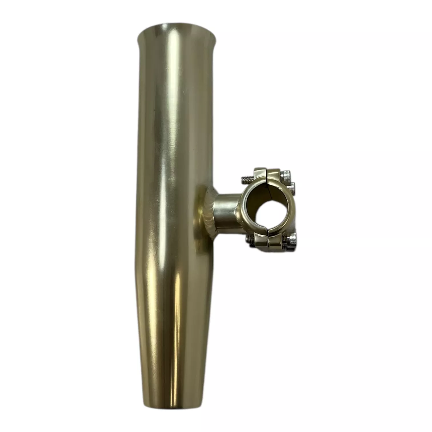 West Marine 3737848, Aluminum Horizontal Clamp-On Rod Holder 3/4" (Gold)
