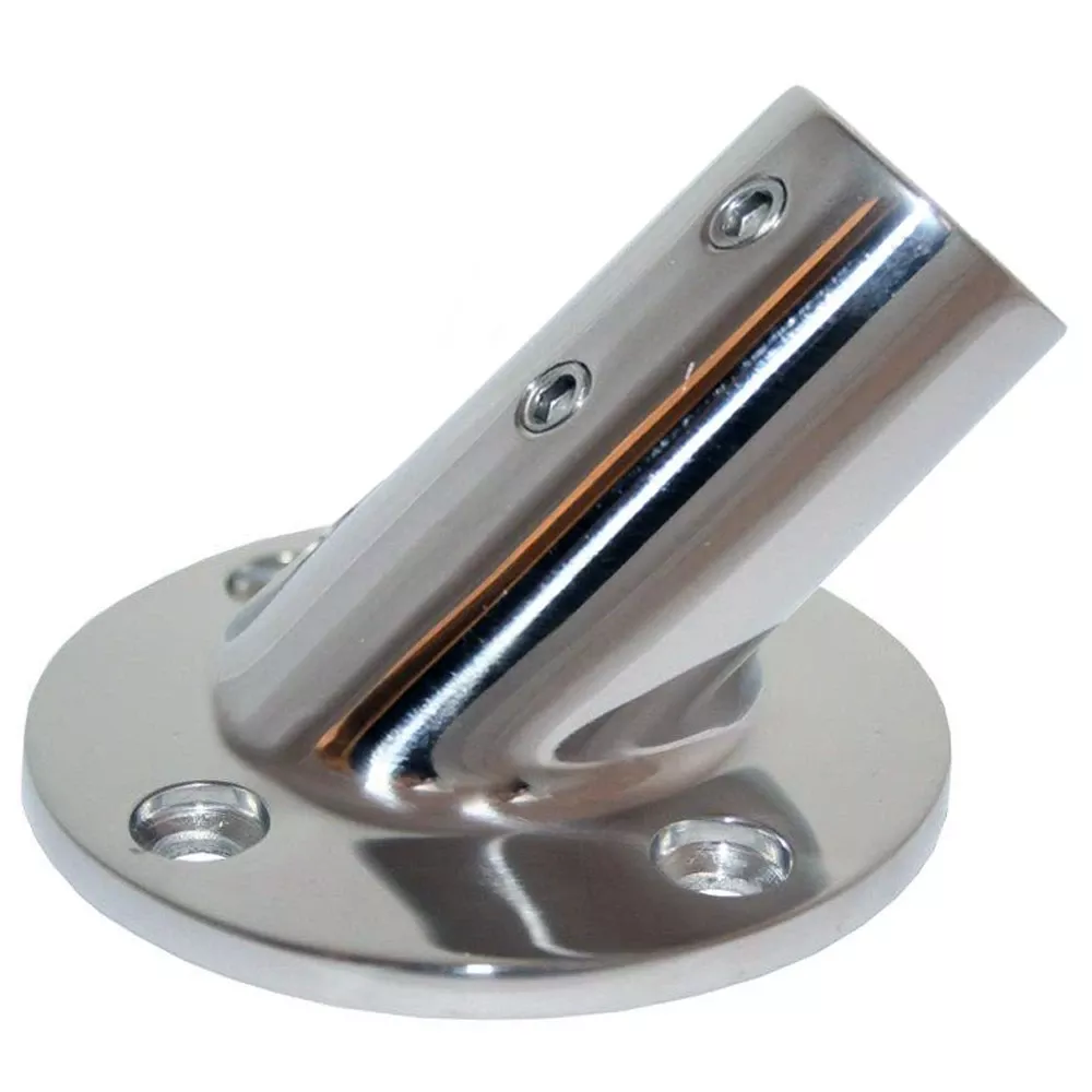 whitecap-2-o-d-45-round-base-ss-rail-fitting-6014c Whitecap 2" O.D. 45° Round Base SS Rail Fitting 6014C