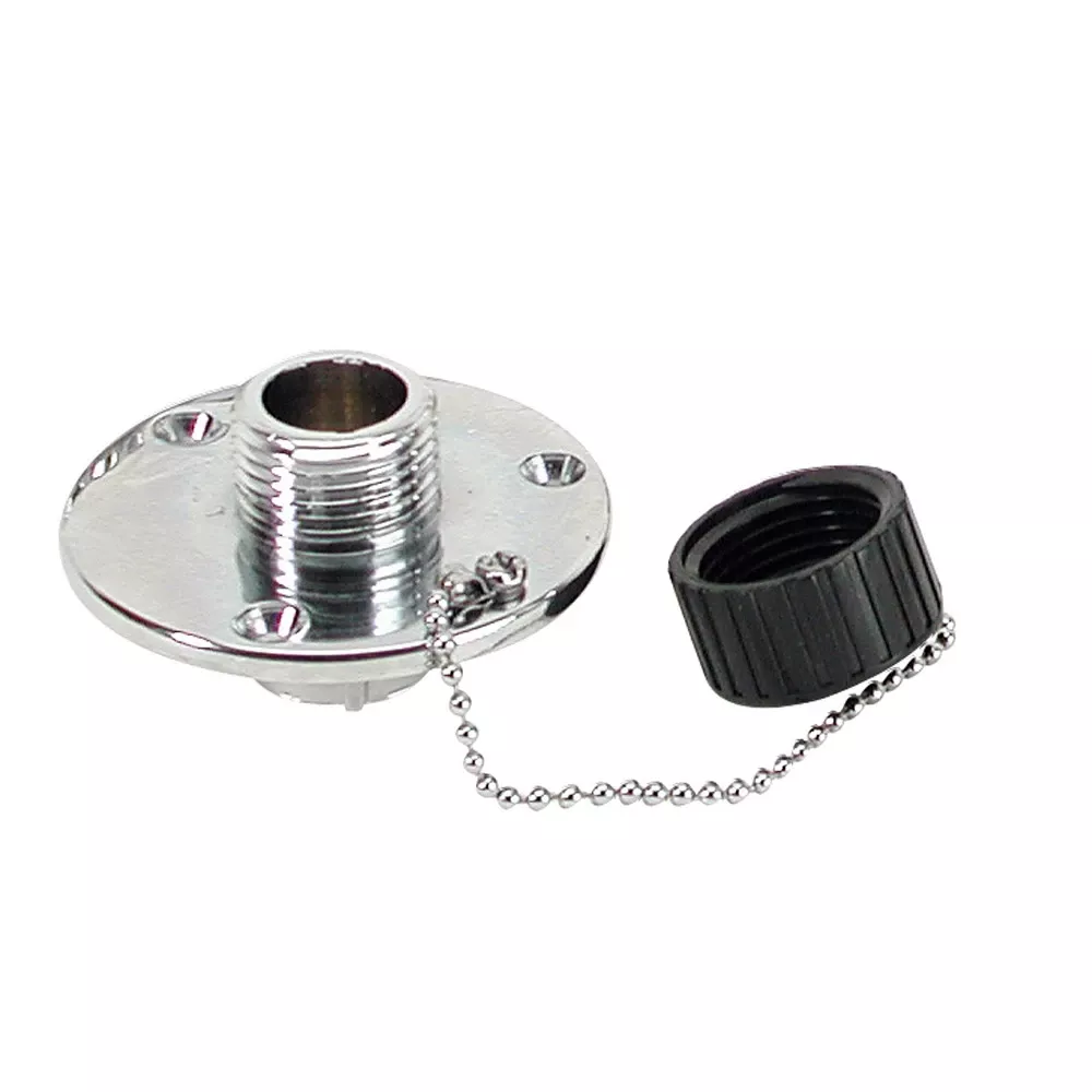 Whitecap C.P. Brass Outlet 2-3/4" Base 1" Depth P-2454C