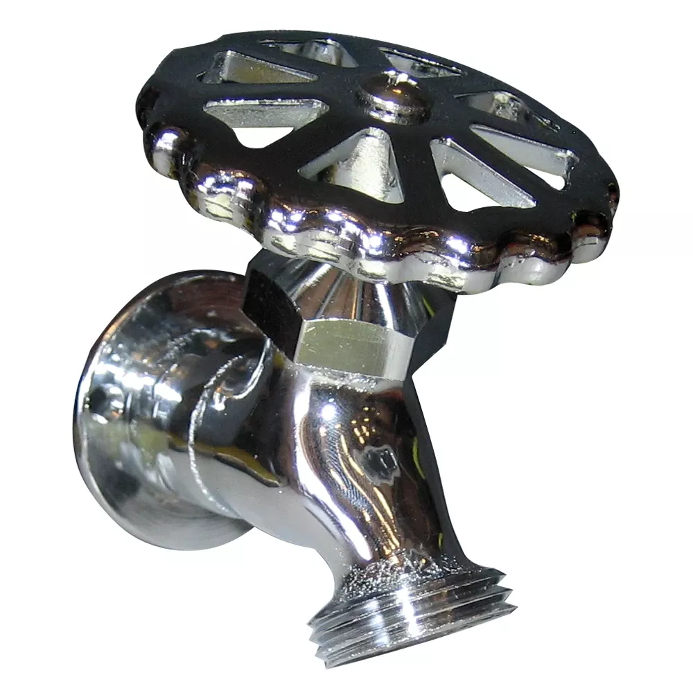 Whitecap C.P. Brass Sillcock 1-5/8" Base 3-3/16 Depth P-2452C