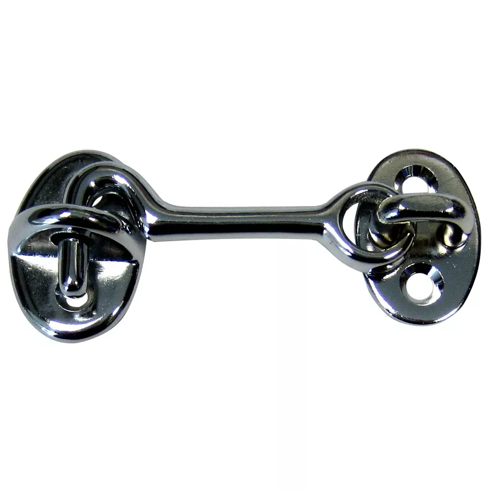 Whitecap Cabin Door Hook - CP/Brass - 2" S-1401C