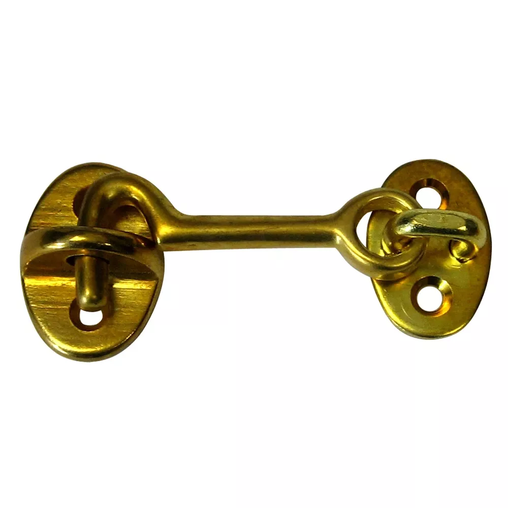 Whitecap Cabin Door Hook - Polished Brass - 2" S-1401BC
