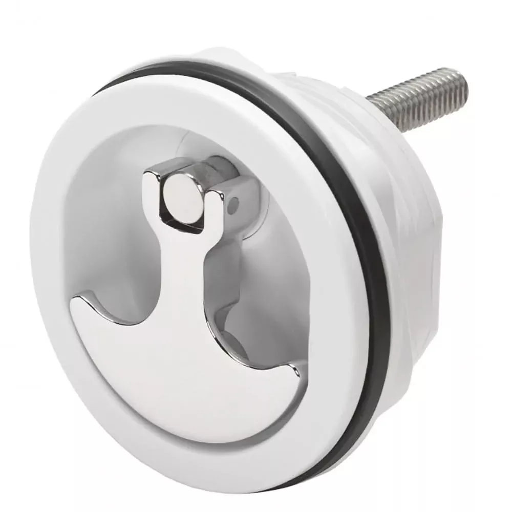 whitecap-compression-handle-cp-zamac-white-nylon-no-lock-fresh-water-use-only-s- Whitecap Compression Handle CP Zamac/White Nylon No Lock Fresh Water Use Only S-1417WC