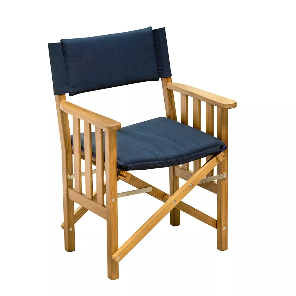 whitecap-director-s-chair-ii-w-navy-cushion-teak-61052 Whitecap Director's Chair II w/Navy Cushion - Teak 61052