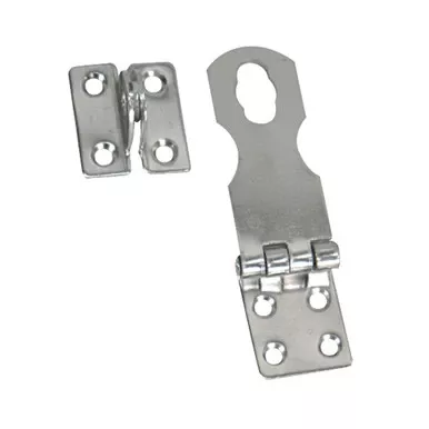 whitecap-fixed-safety-hasp-cp-brass-1-x-3-s-578c Whitecap Fixed Safety Hasp - CP/Brass - 1" x 3" S-578C