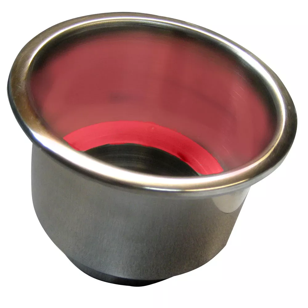 whitecap-flush-mount-cup-holder-w-red-led-light-stainless-steel-s-3511rc Whitecap Flush Mount Cup Holder w/Red LED Light - Stainless Steel S-3511RC