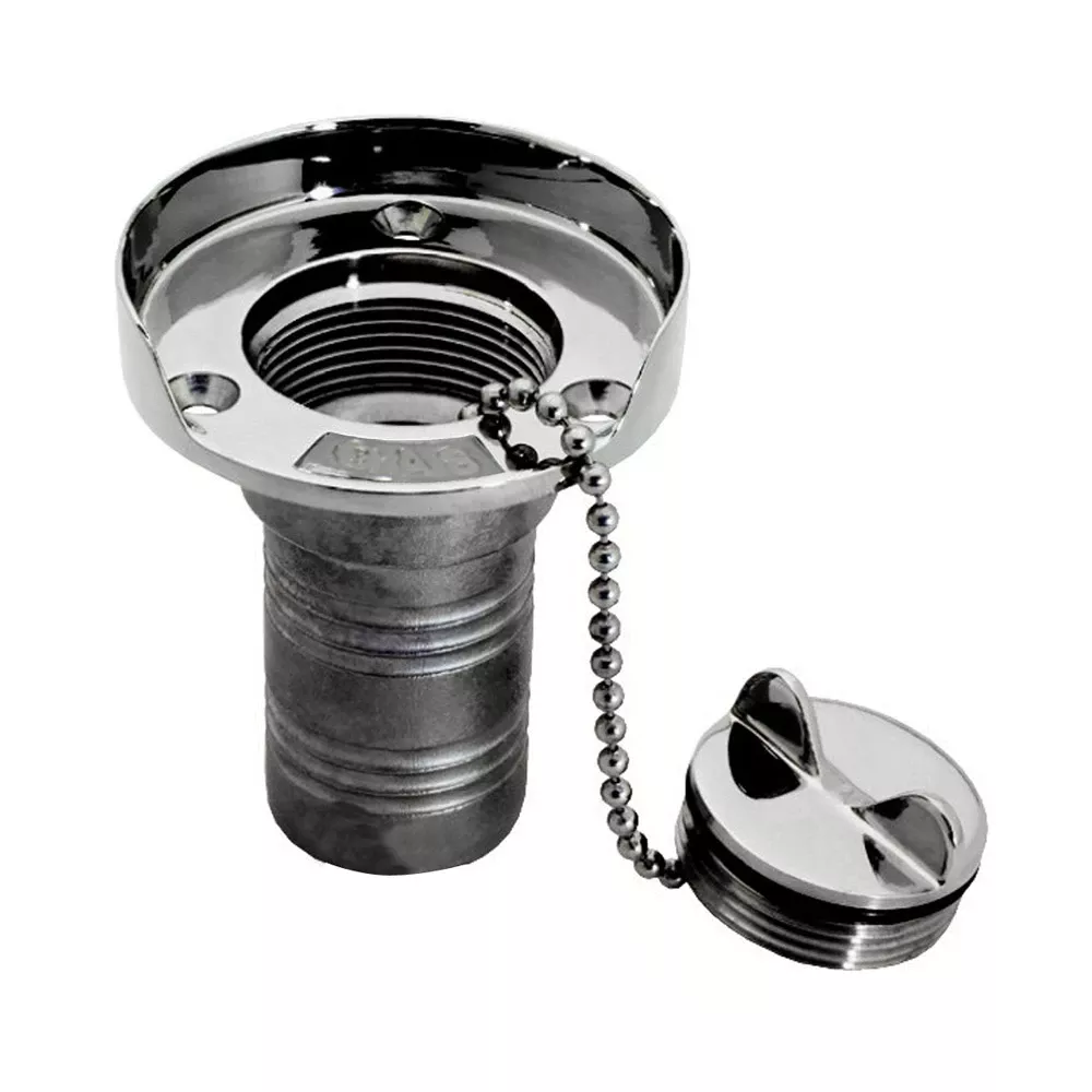 whitecap-gas-hose-deck-fill-w-splash-guard-1-1-2-chain-6001 Whitecap Gas Hose Deck Fill w/Splash Guard - 1-1/2" Chain 6001