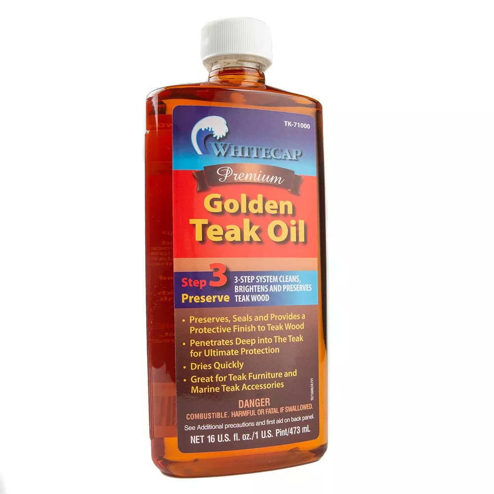 whitecap-premium-golden-teak-oil-16oz-tk-71000 Whitecap Premium Golden Teak Oil - 16oz TK-71000