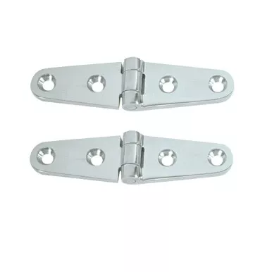 whitecap-strap-hinge-cp-brass-4-x-1-pair-s-604 Whitecap Strap Hinge - CP/Brass - 4" x 1" - Pair S-604