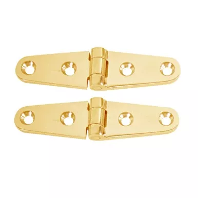 whitecap-strap-hinge-polished-brass-4-x-1-pair-s-604bc Whitecap Strap Hinge - Polished Brass - 4" x 1" - Pair S-604BC