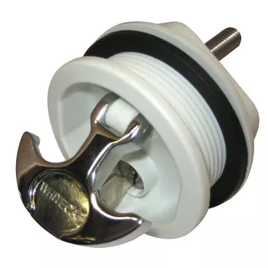 whitecap-t-handle-latch-chrome-plated-zamac-white-nylon-locking-freshwater-use-o Whitecap T-Handle Latch - Chrome Plated Zamac/White Nylon - Locking - Freshwater Use Only