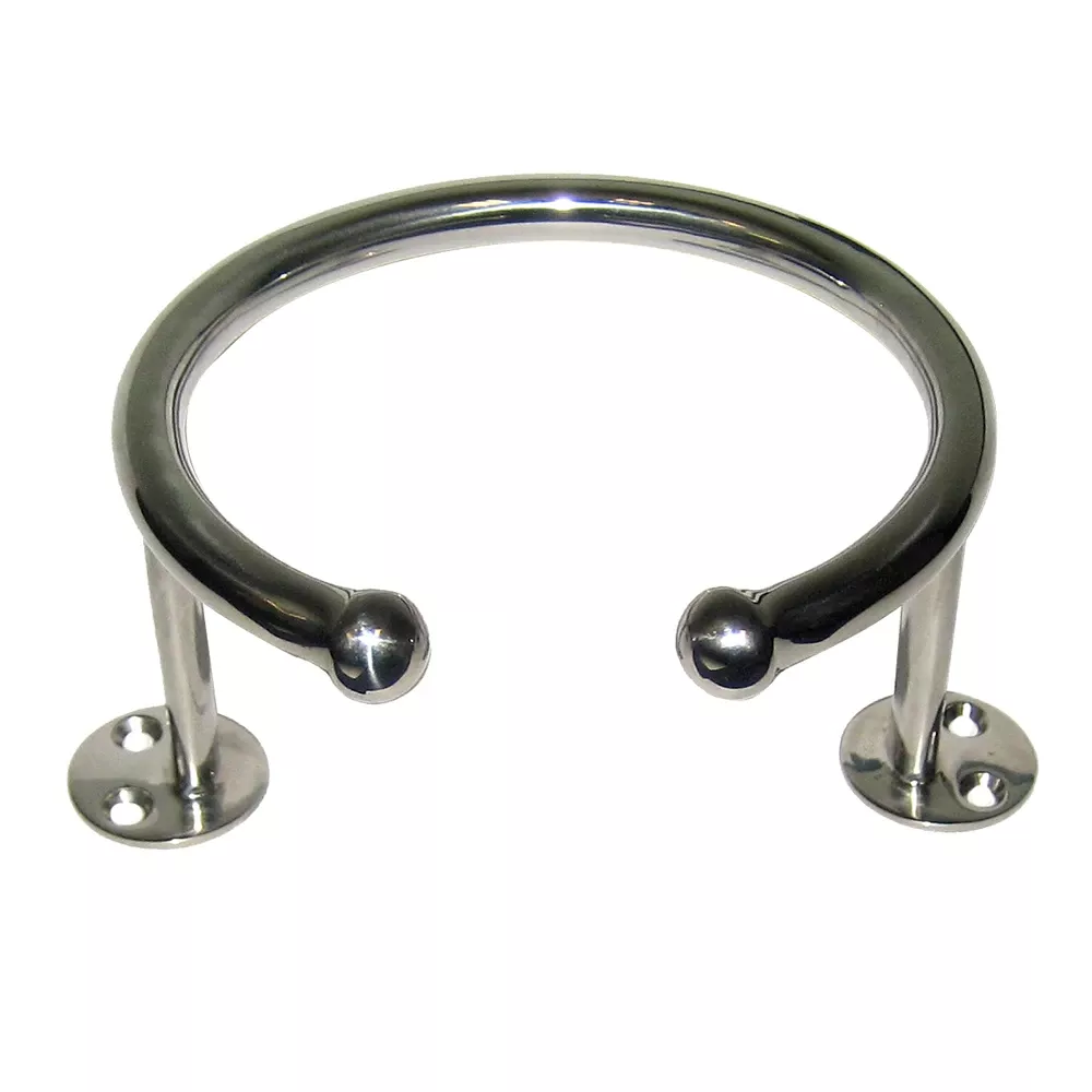 Whitecap Top Mount Ring SS Cup Holder - 1-Drink - Base Mount S-3516