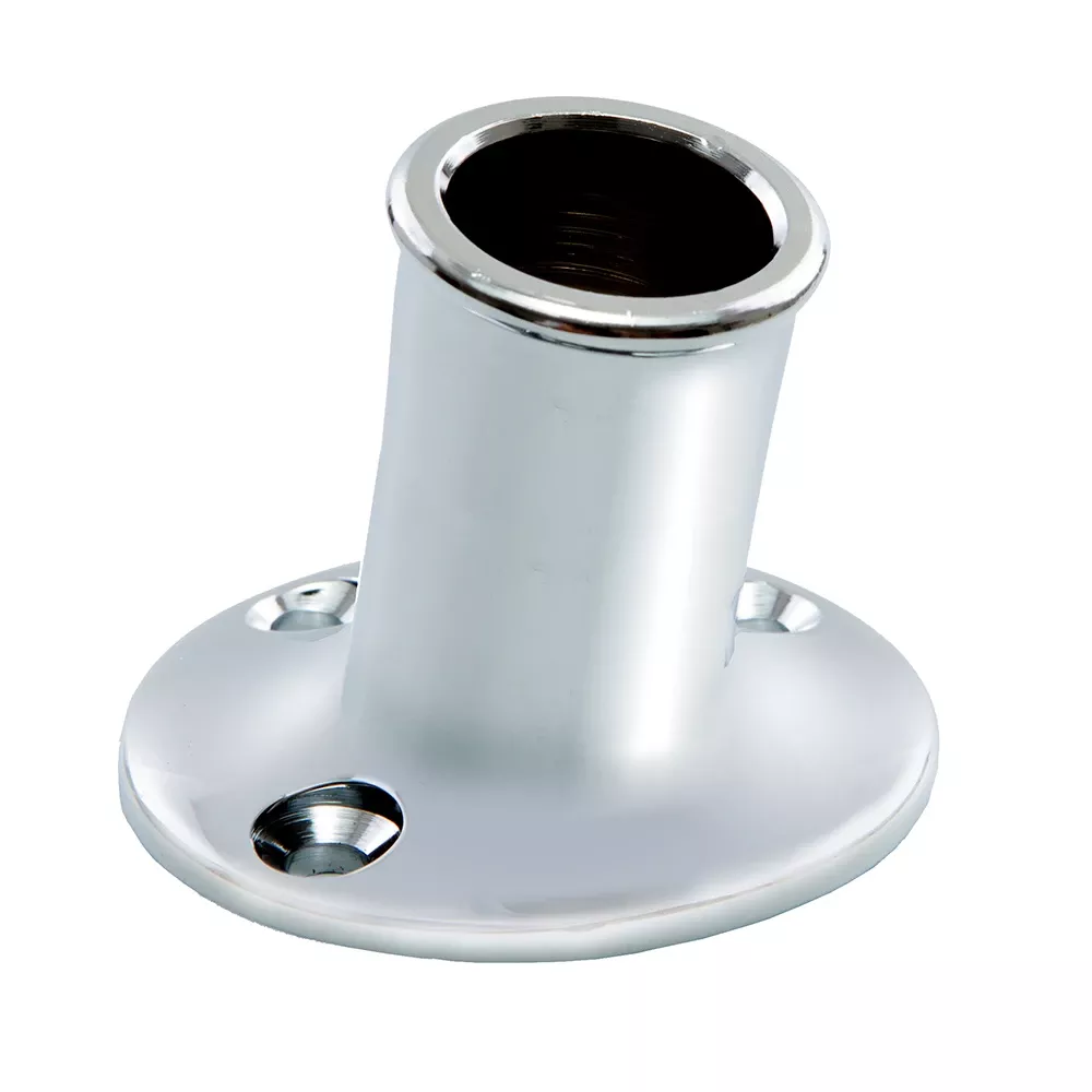 Whitecap Top-Mounted Flag Pole Socket CP/Brass - 3/4" ID S-5001