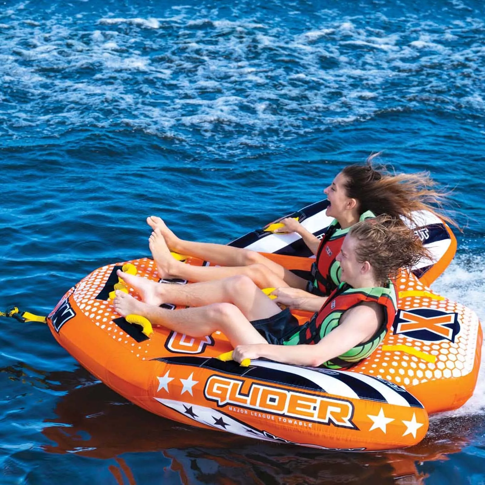 wow-watersports-glider-2p-towable-with-flex-seating WOW Watersports Glider 2P Towable with Flex Seating