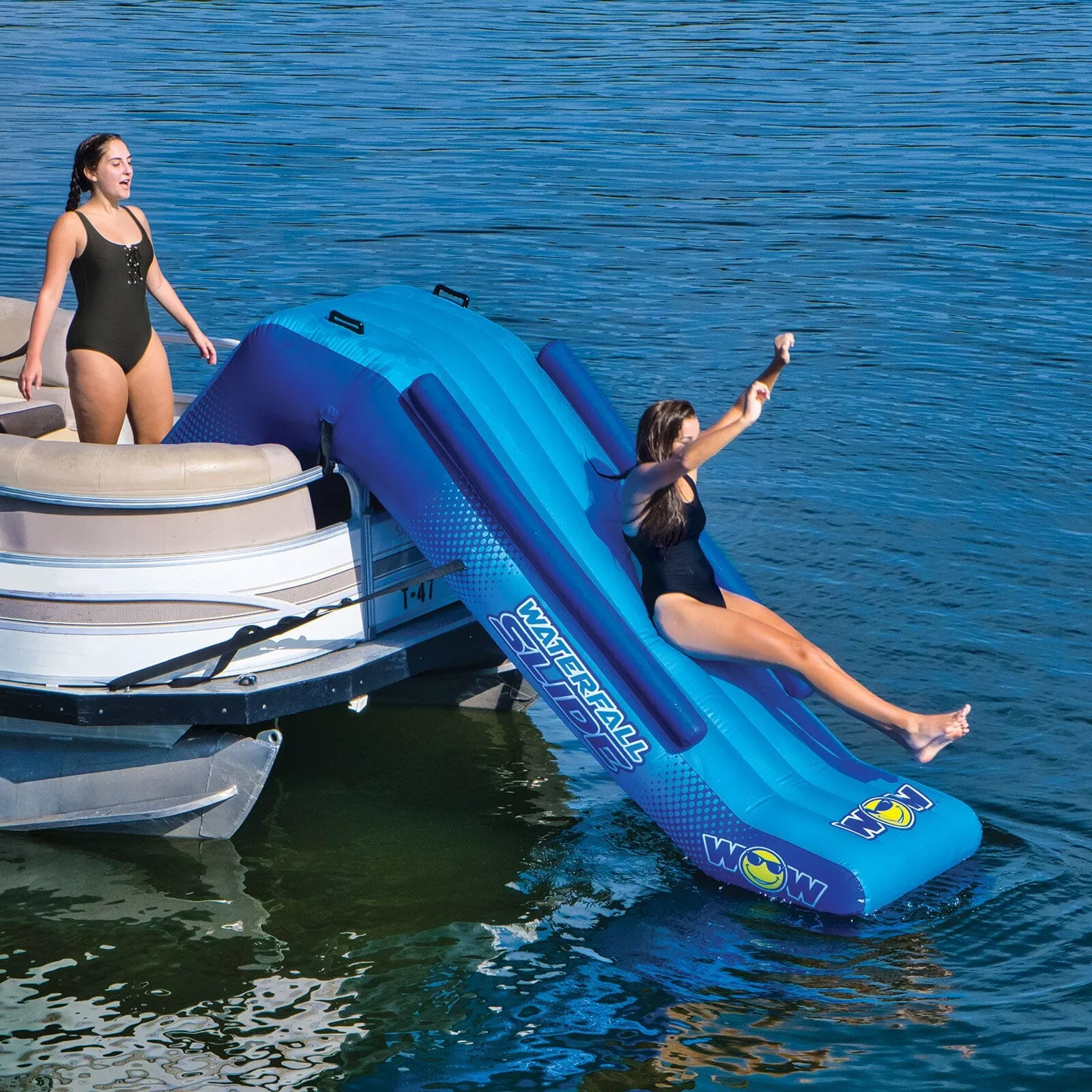 wow-watersports-pontoon-waterfall-slide WOW Watersports Pontoon Waterfall Slide