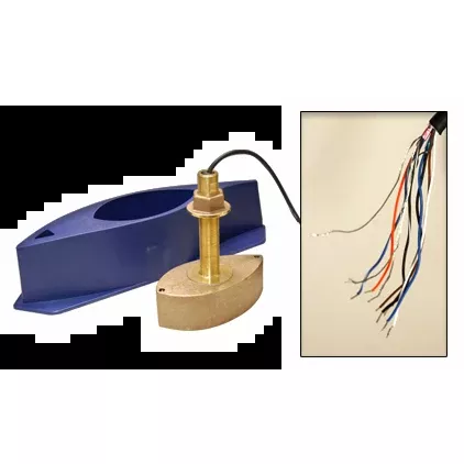 xdcr-chirp-lh-wide-bronze-thru-hull Xdcr, CHIRP-LH Wide, Bronze Thru-Hull