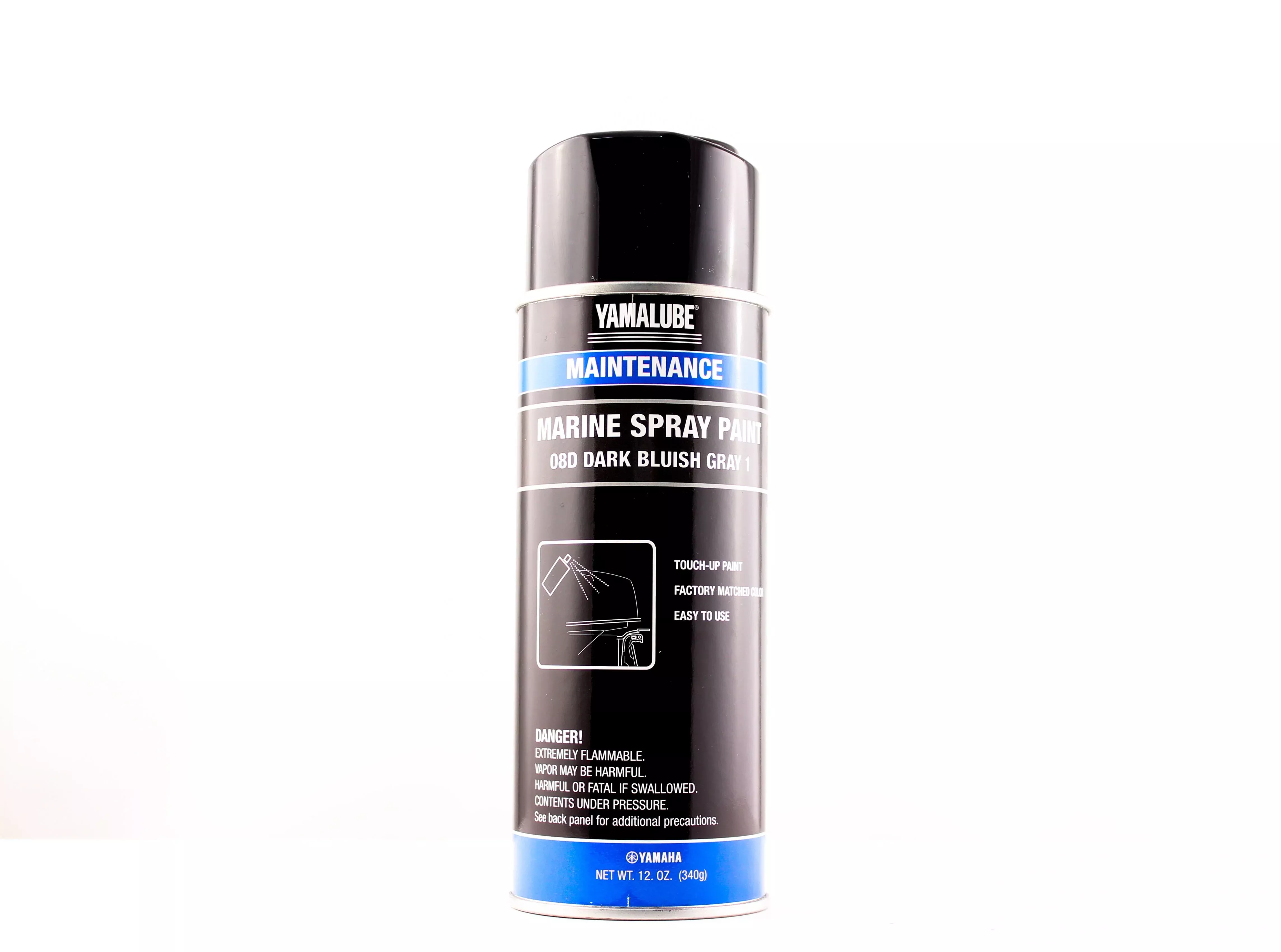 Yamaha Marine Outboard Engine Cowling Spray Paint 8D - Dark Blue Gray